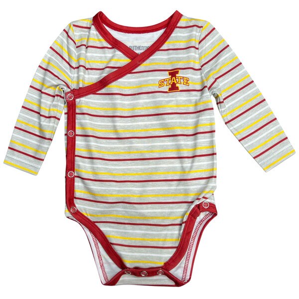 Authentic Brand Infant I-State Gray Stripped Bodysuit